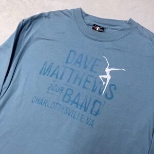 VTG Dave‎ Matthews Band 2008 Summer Tour Mens Medium Long Sleeve T-Shirt Music